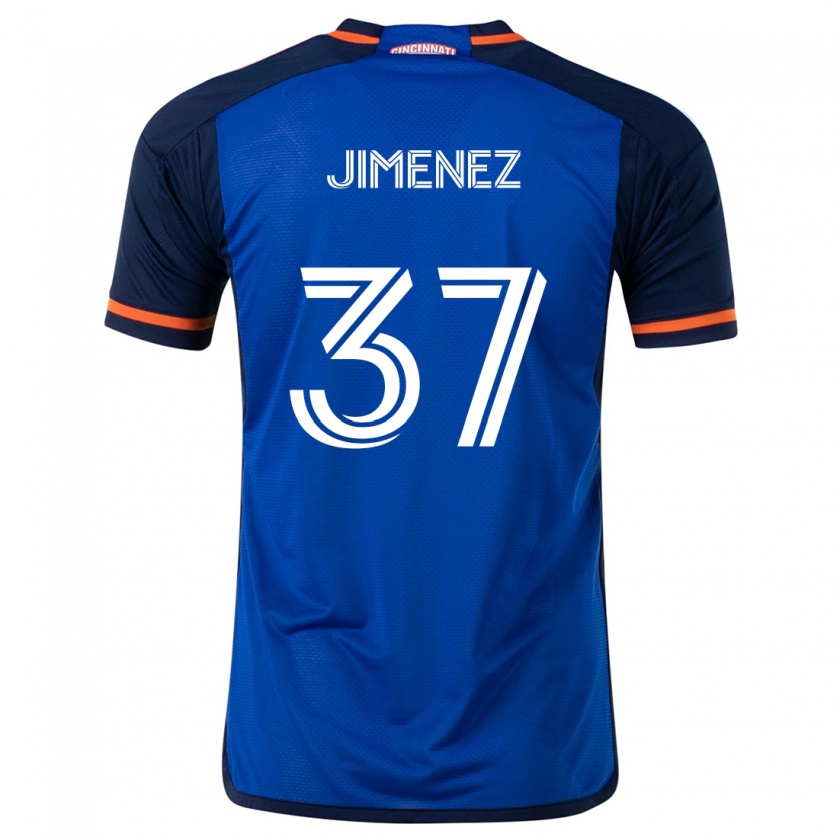 Kandiny Női Stiven Jimenez #37 Kék Fehér Hazai Jersey 2024/25 Mez Póló Ing