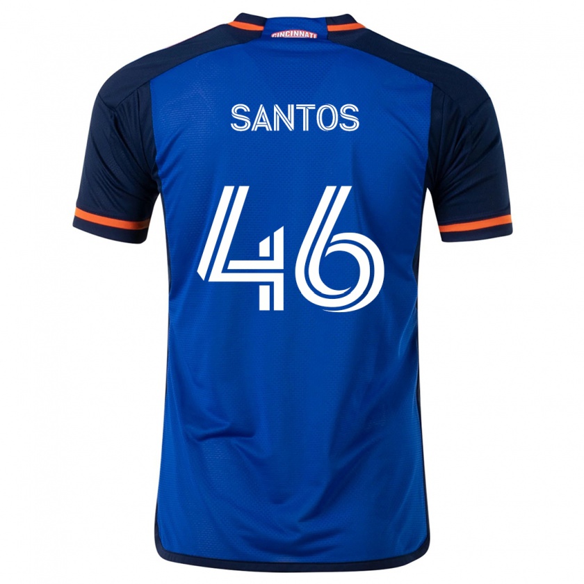 Kandiny Női Guilherme Santos #46 Kék Fehér Hazai Jersey 2024/25 Mez Póló Ing