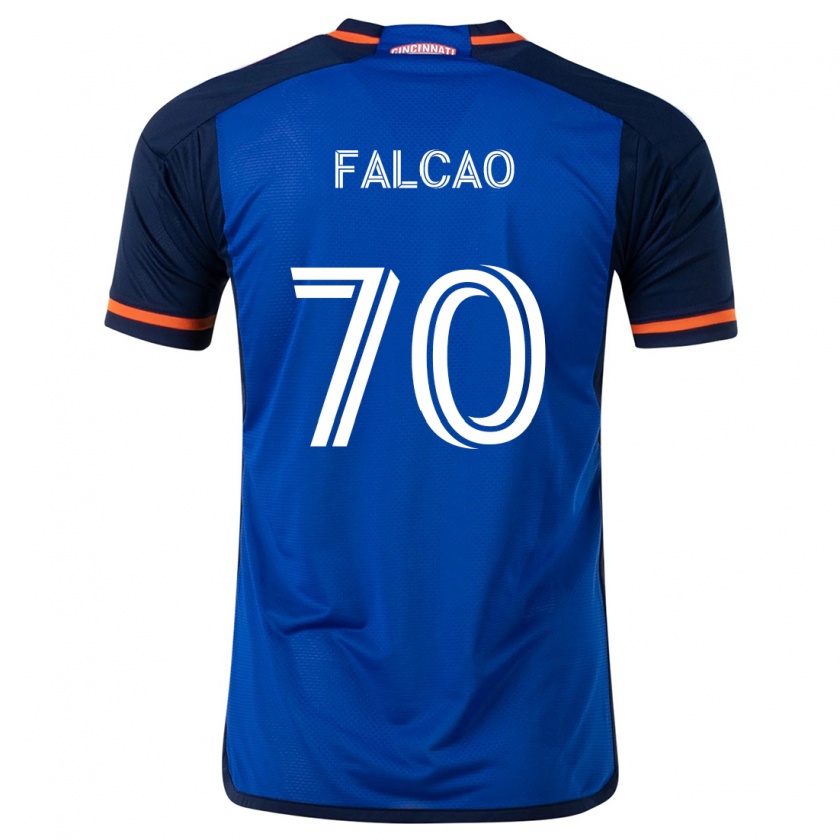 Kandiny Női Kiano Falcao #70 Kék Fehér Hazai Jersey 2024/25 Mez Póló Ing