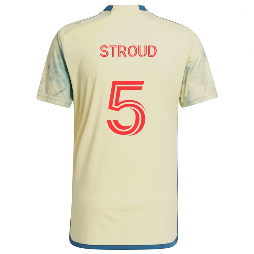 Kandiny Női Peter Stroud #5 Sárga Piros Kék Hazai Jersey 2024/25 Mez Póló Ing