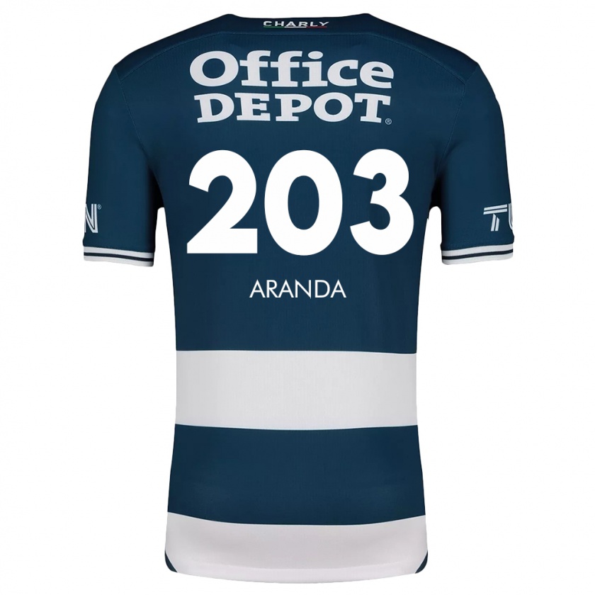 Kandiny Női Juan Aranda #203 Kék Fehér Hazai Jersey 2024/25 Mez Póló Ing