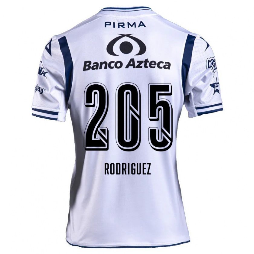 Kandiny Női Alberto Rodríguez #205 Fehér Sötétkék Hazai Jersey 2024/25 Mez Póló Ing