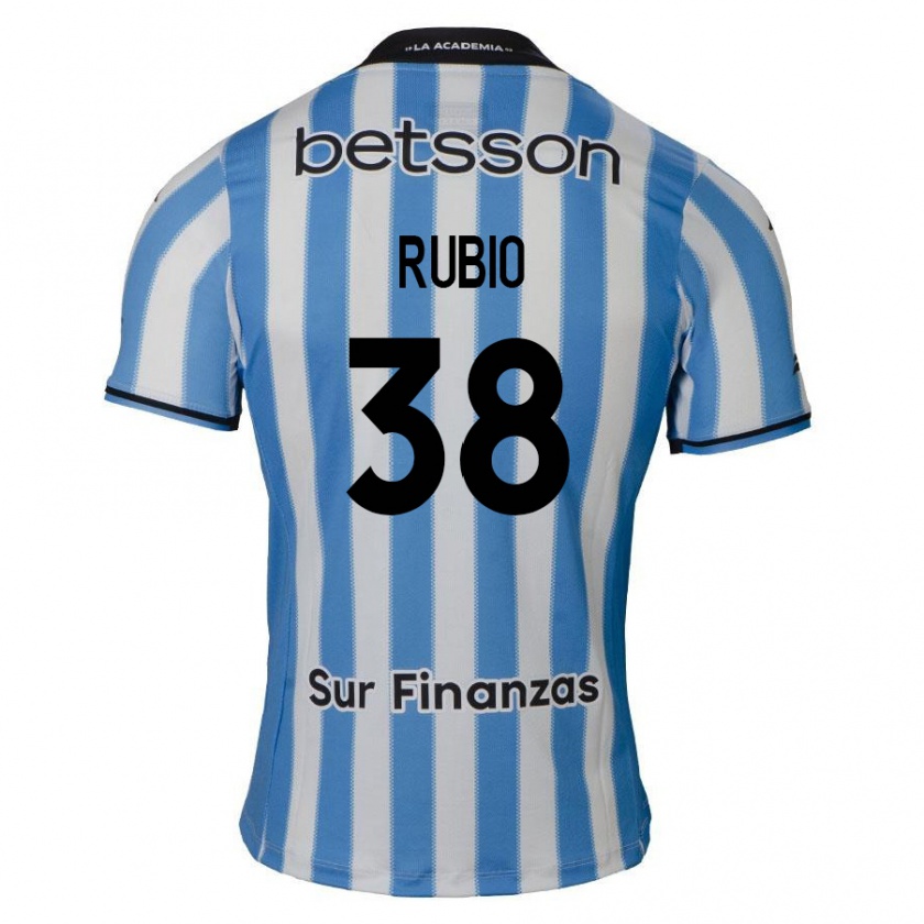 Kandiny Női Tobías Rubio #38 Kék Fehér Fekete Hazai Jersey 2024/25 Mez Póló Ing