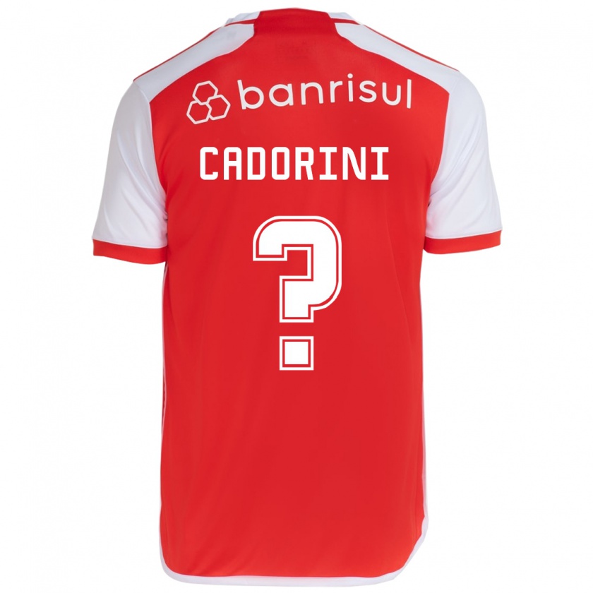 Kandiny Női Matheus Cadorini #0 Piros Fehér Hazai Jersey 2024/25 Mez Póló Ing