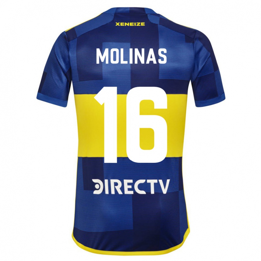 Kandiny Női Aaron Molinas #16 Kék Sárga Hazai Jersey 2024/25 Mez Póló Ing