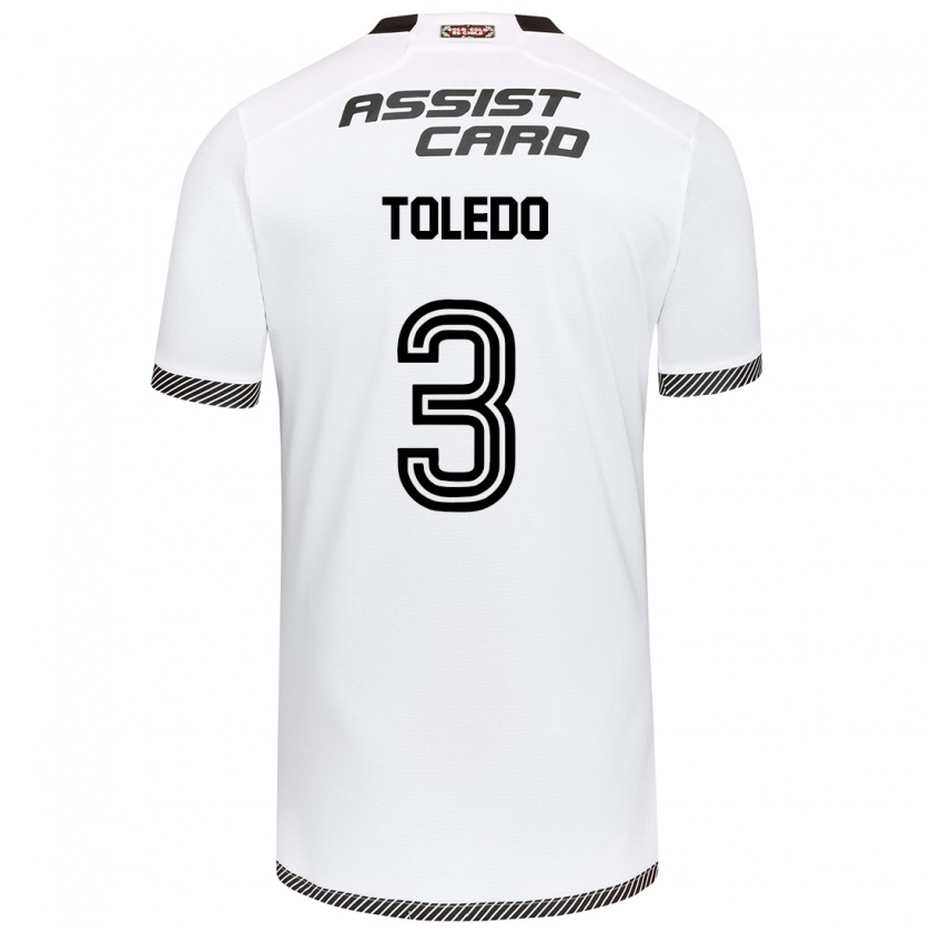 Kandiny Női Miguel Toledo #3 Fehér Fekete Hazai Jersey 2024/25 Mez Póló Ing