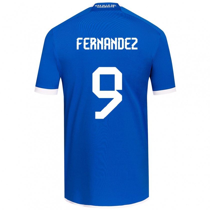 Kandiny Női Leandro Fernández #9 Kék Fehér Hazai Jersey 2024/25 Mez Póló Ing