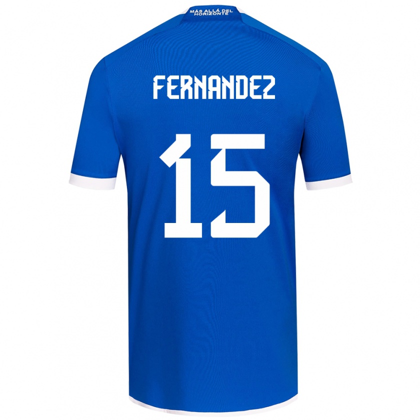 Kandiny Női Vicente Fernández #15 Kék Fehér Hazai Jersey 2024/25 Mez Póló Ing