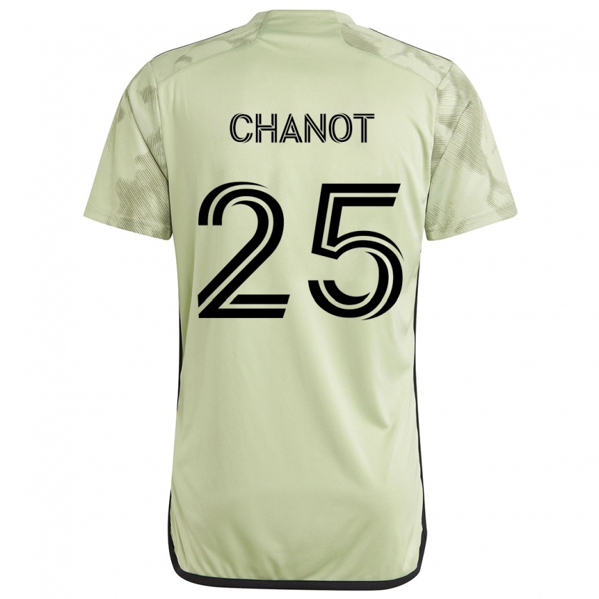 Kandiny Női Maxime Chanot #25 Világos Zöld Idegenbeli Jersey 2024/25 Mez Póló Ing