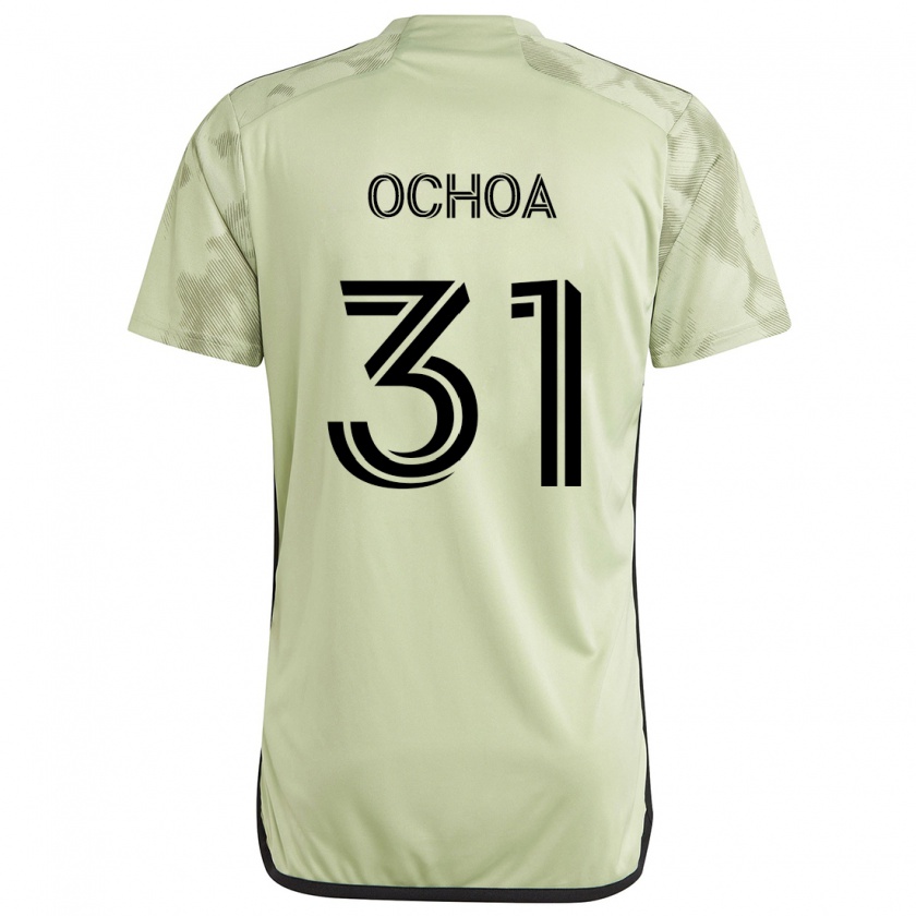 Kandiny Női David Ochoa #31 Világos Zöld Idegenbeli Jersey 2024/25 Mez Póló Ing