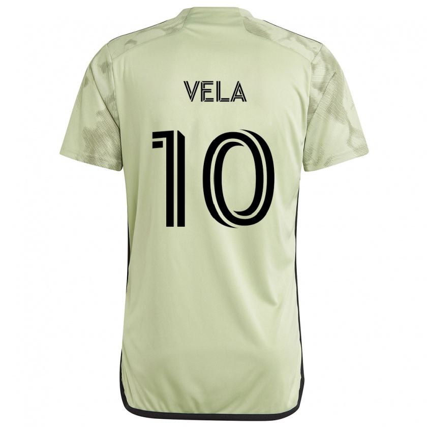 Kandiny Női Carlos Vela #10 Világos Zöld Idegenbeli Jersey 2024/25 Mez Póló Ing