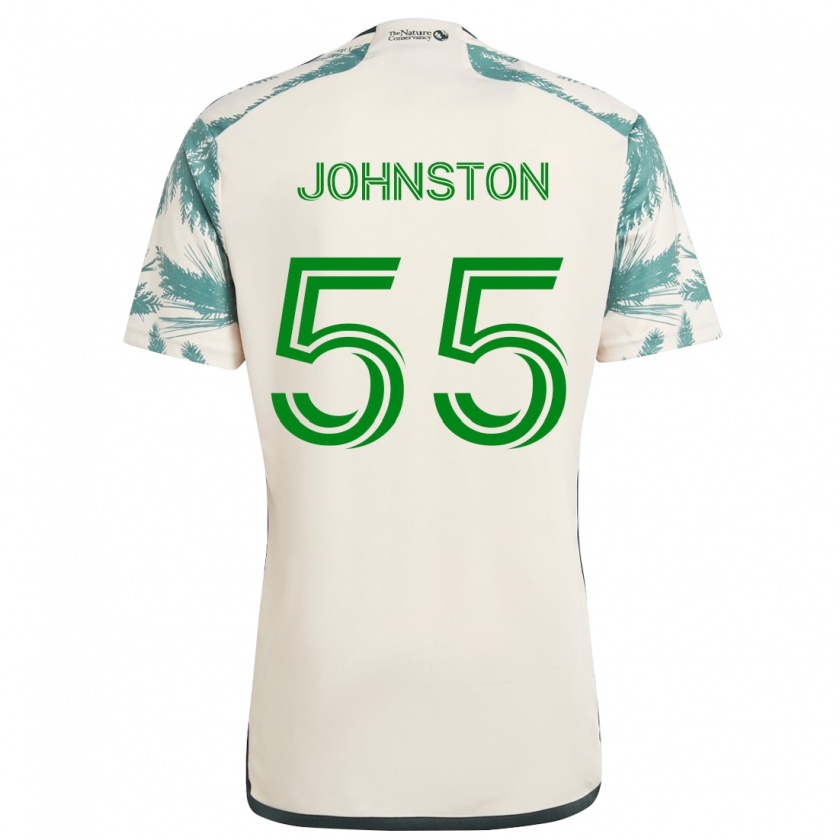 Kandiny Női Malcolm Johnston #55 Bézs Barna Idegenbeli Jersey 2024/25 Mez Póló Ing