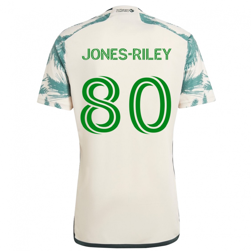 Kandiny Női Jaden Jones-Riley #80 Bézs Barna Idegenbeli Jersey 2024/25 Mez Póló Ing