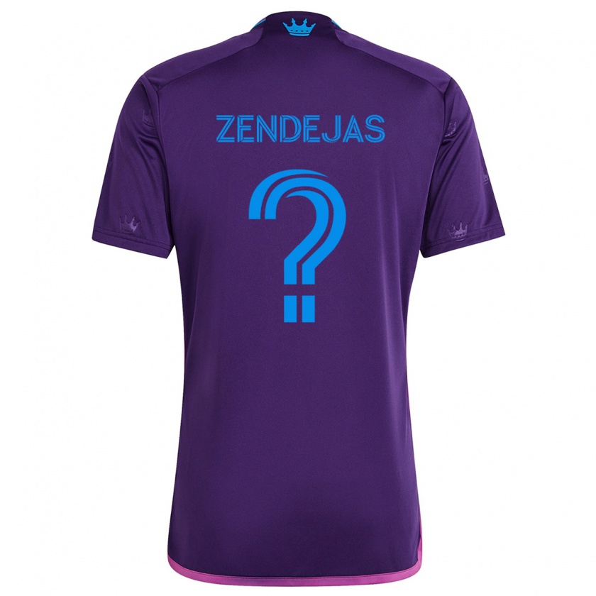 Kandiny Női Adrián Zendejas #0 Lila Kék Idegenbeli Jersey 2024/25 Mez Póló Ing