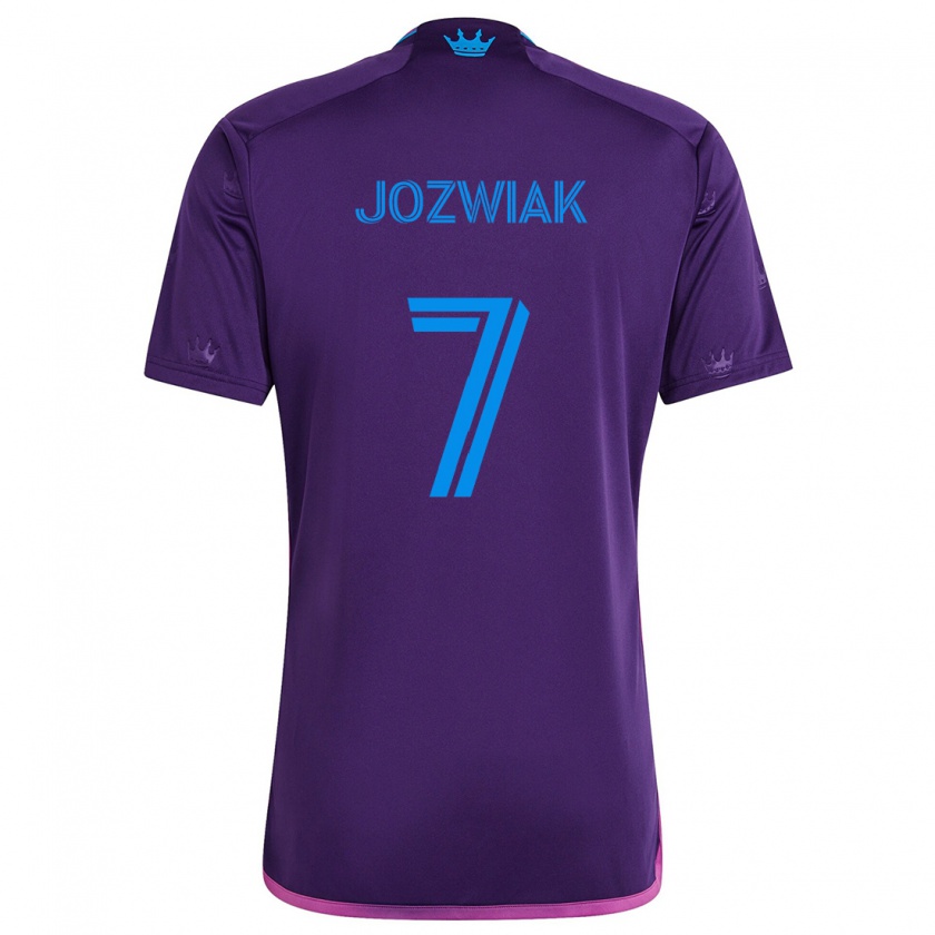 Kandiny Női Kamil Józwiak #7 Lila Kék Idegenbeli Jersey 2024/25 Mez Póló Ing