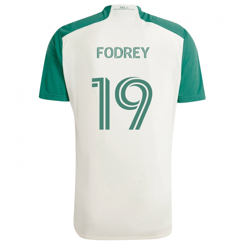 Kandiny Női Cj Fodrey #19 Barna Színek Zöld Idegenbeli Jersey 2024/25 Mez Póló Ing