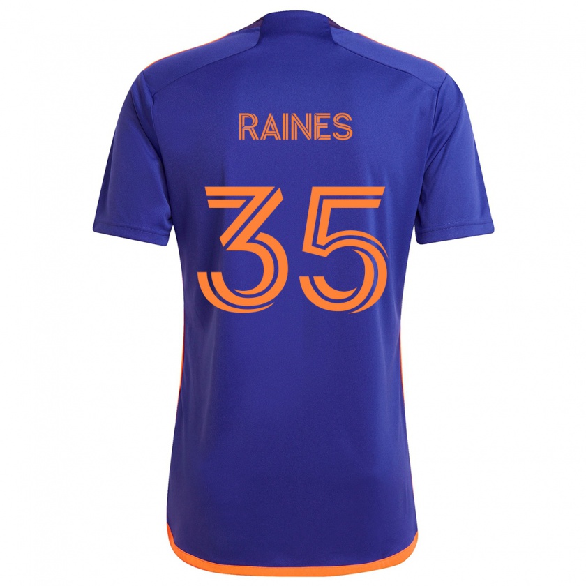 Kandiny Női Brooklyn Raines #35 Lila Narancs Idegenbeli Jersey 2024/25 Mez Póló Ing