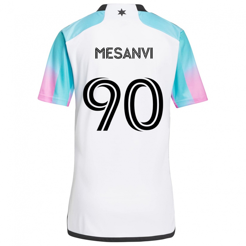 Kandiny Női Loïc Mesanvi #90 Fehér Kék Fekete Idegenbeli Jersey 2024/25 Mez Póló Ing