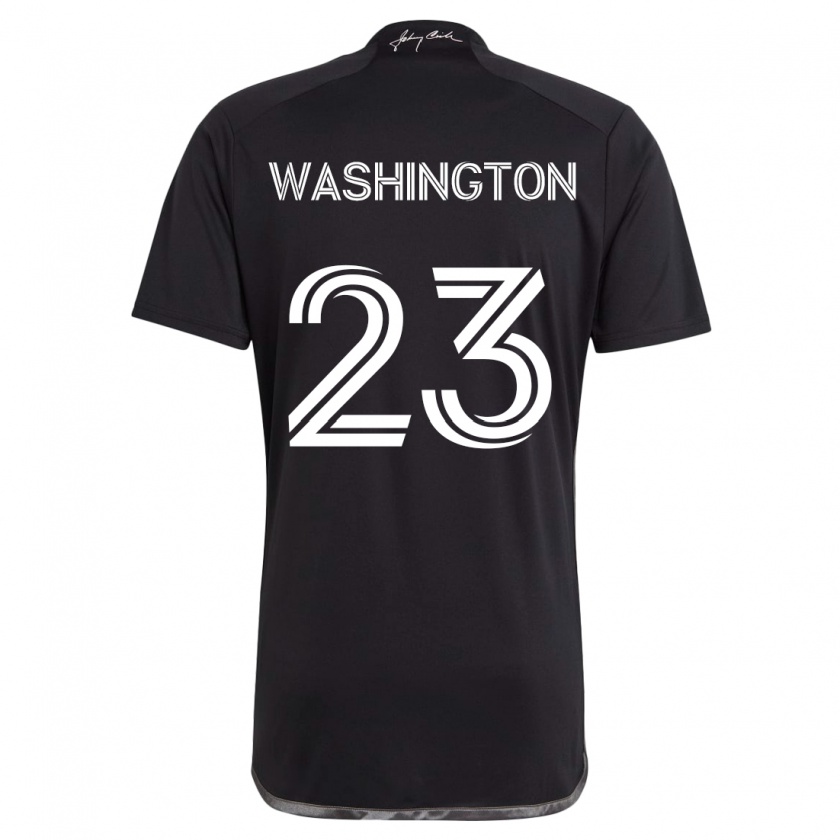 Kandiny Női Taylor Washington #23 Fekete Idegenbeli Jersey 2024/25 Mez Póló Ing