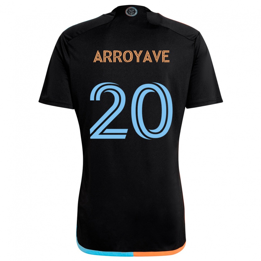 Kandiny Női Jacob Arroyave #20 Fekete Narancs Kék Idegenbeli Jersey 2024/25 Mez Póló Ing