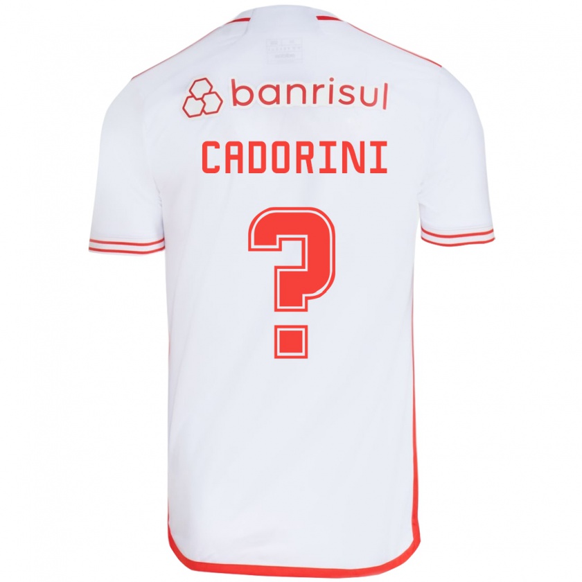 Kandiny Női Matheus Cadorini #0 Fehér Piros Idegenbeli Jersey 2024/25 Mez Póló Ing