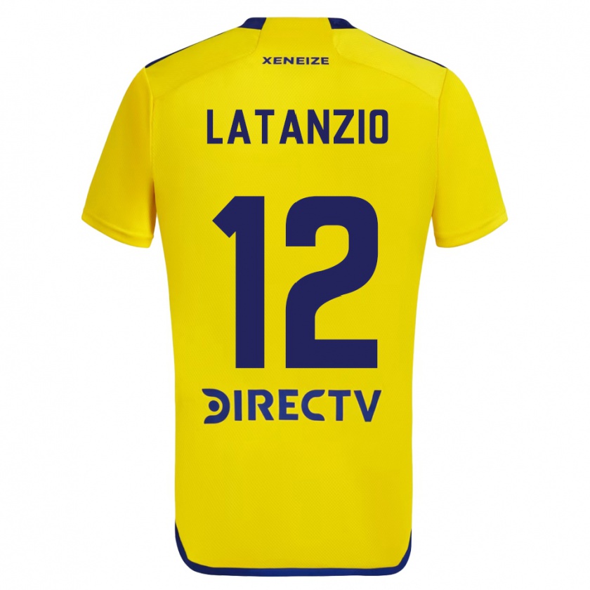 Kandiny Női Florencia Latanzio #12 Sárga Kék Idegenbeli Jersey 2024/25 Mez Póló Ing