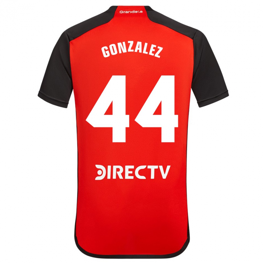 Kandiny Női Alexis González #44 Piros Fekete Fehér Idegenbeli Jersey 2024/25 Mez Póló Ing