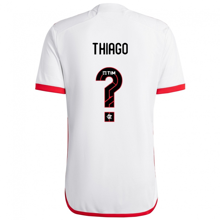 Kandiny Női Victor Thiago #0 Fehér Piros Idegenbeli Jersey 2024/25 Mez Póló Ing