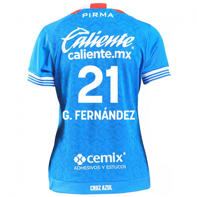 Kandiny Gyermek Gabriel Fernández #21 Égszínkék Hazai Jersey 2024/25 Mez Póló Ing