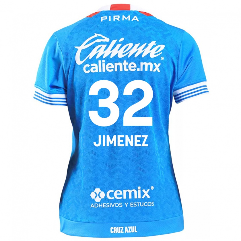 Kandiny Gyermek Cristian Jiménez #32 Égszínkék Hazai Jersey 2024/25 Mez Póló Ing