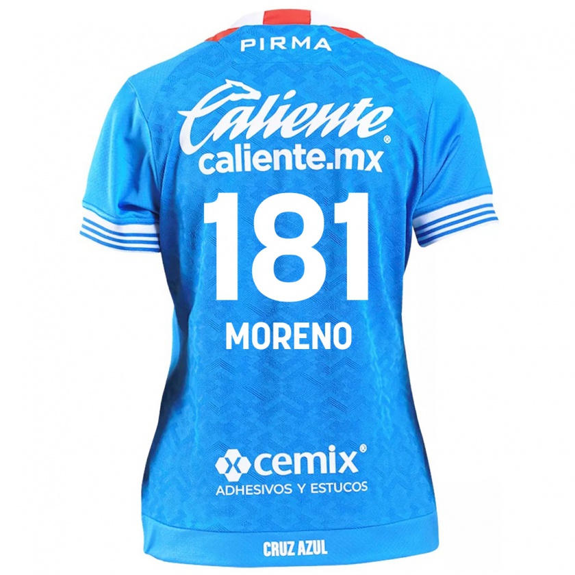 Kandiny Gyermek Roberto Moreno #181 Égszínkék Hazai Jersey 2024/25 Mez Póló Ing