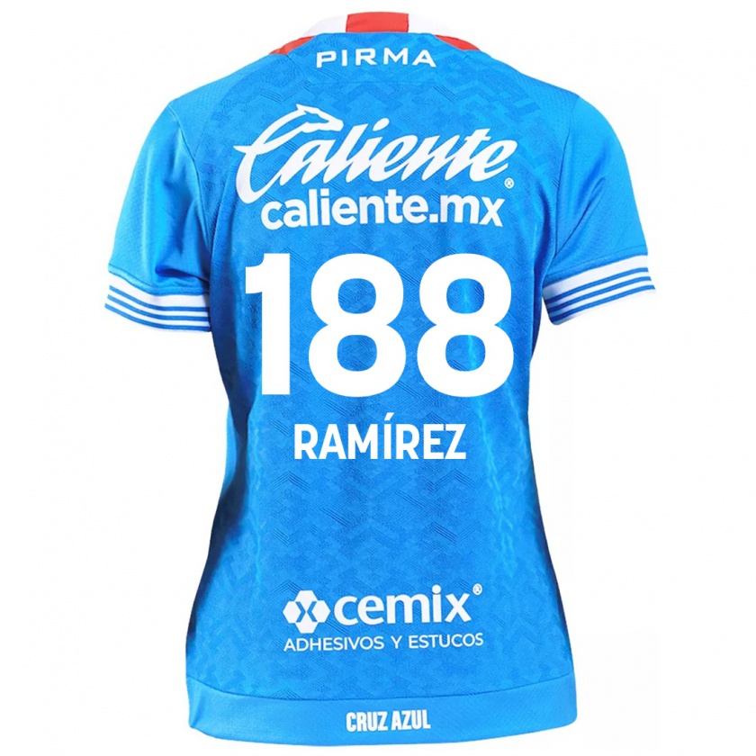 Kandiny Gyermek Diego Ramírez #188 Égszínkék Hazai Jersey 2024/25 Mez Póló Ing