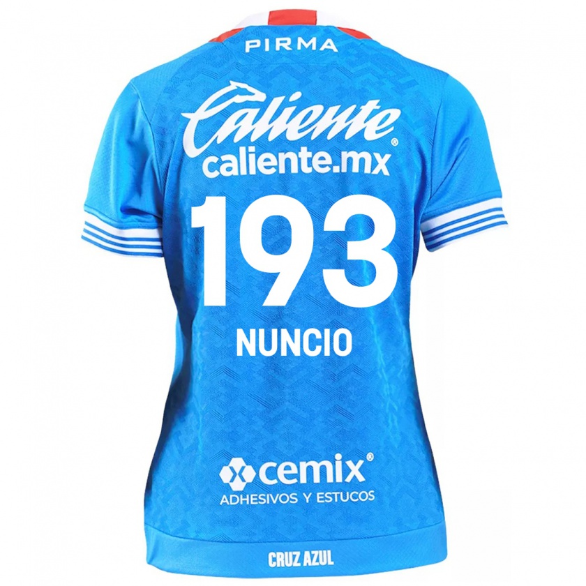 Kandiny Gyermek Jorge Nuncio #193 Égszínkék Hazai Jersey 2024/25 Mez Póló Ing