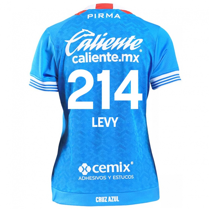 Kandiny Gyermek Mateo Levy #214 Égszínkék Hazai Jersey 2024/25 Mez Póló Ing