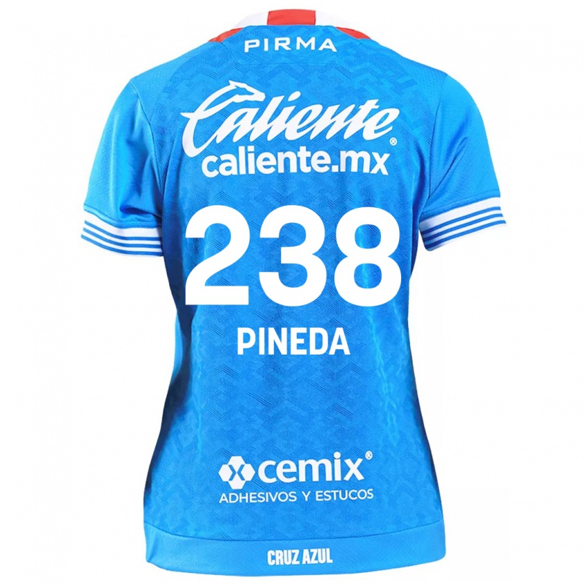 Kandiny Gyermek Zadiel Pineda #238 Égszínkék Hazai Jersey 2024/25 Mez Póló Ing