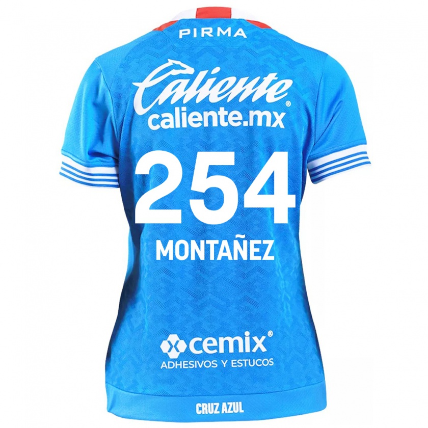 Kandiny Gyermek Humberto Montañez #254 Égszínkék Hazai Jersey 2024/25 Mez Póló Ing