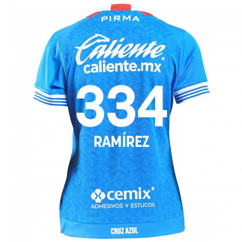 Kandiny Gyermek Mauricio Ramírez #334 Égszínkék Hazai Jersey 2024/25 Mez Póló Ing