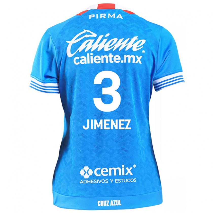 Kandiny Gyermek Jaiber Jimenez #3 Égszínkék Hazai Jersey 2024/25 Mez Póló Ing