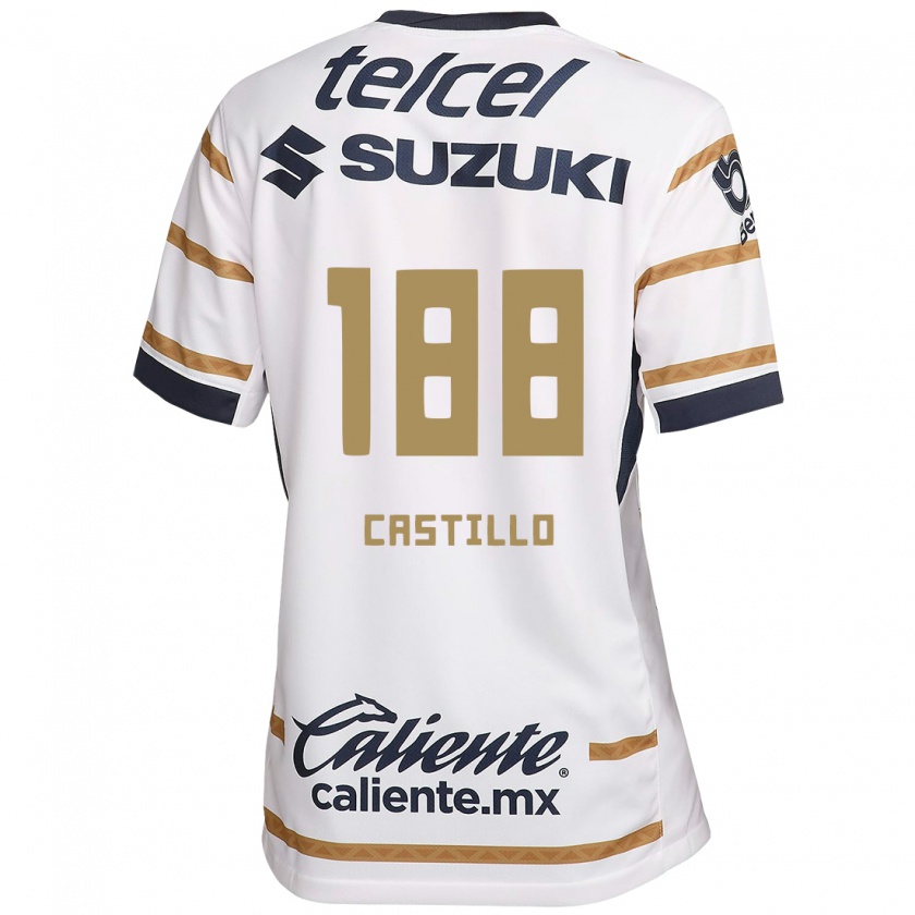 Kandiny Gyermek Christian Castillo #188 Fehér Obszidián Hazai Jersey 2024/25 Mez Póló Ing