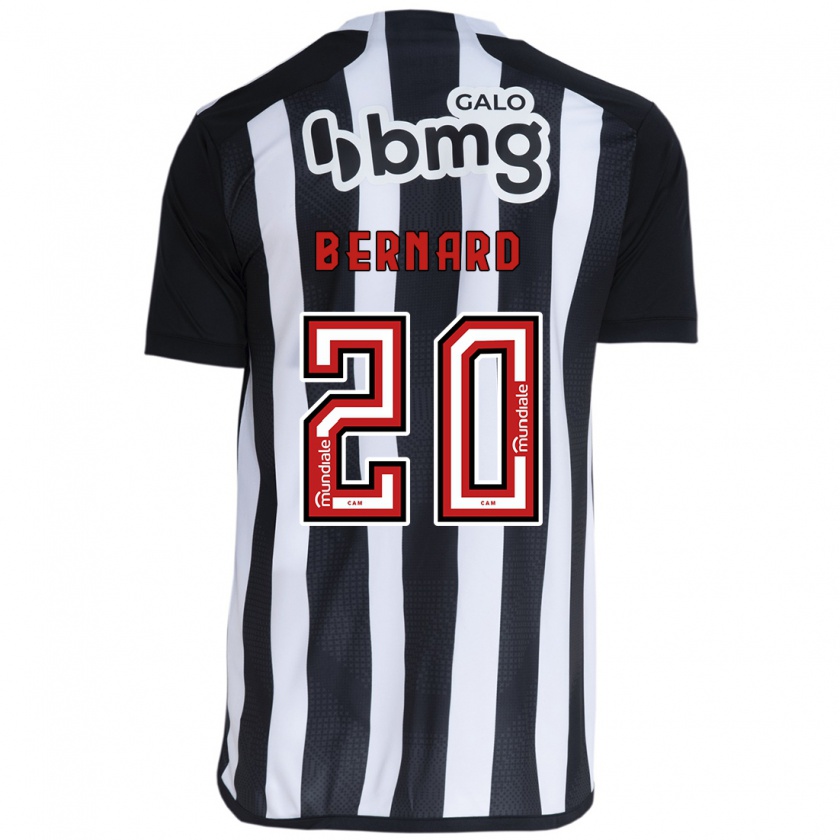 Kandiny Gyermek Bernard #20 Fehér Fekete Hazai Jersey 2024/25 Mez Póló Ing