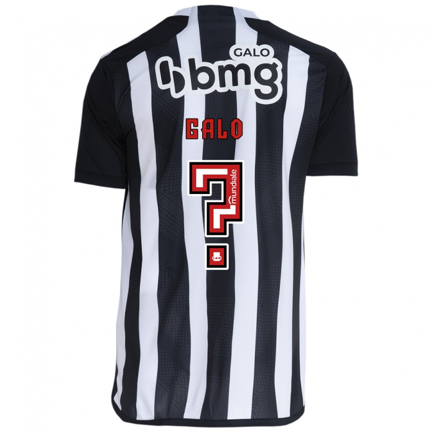 Kandiny Gyermek Diego Galo #0 Fehér Fekete Hazai Jersey 2024/25 Mez Póló Ing