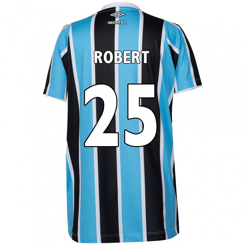 Kandiny Gyermek Jhonata Robert #25 Kék Fekete Fehér Hazai Jersey 2024/25 Mez Póló Ing