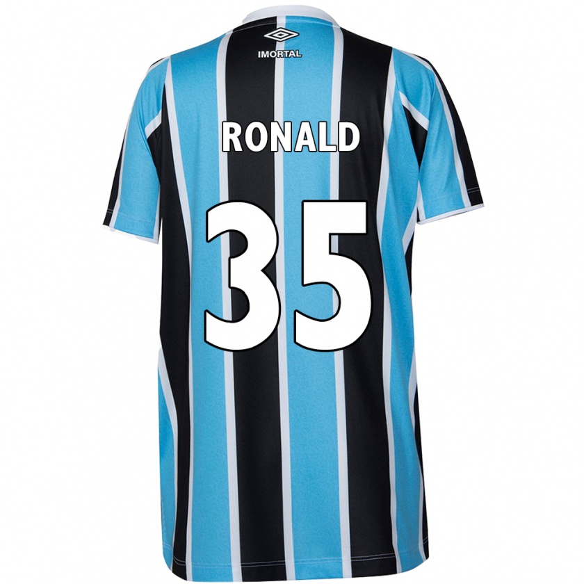 Kandiny Gyermek Ronald Falkoski #35 Kék Fekete Fehér Hazai Jersey 2024/25 Mez Póló Ing