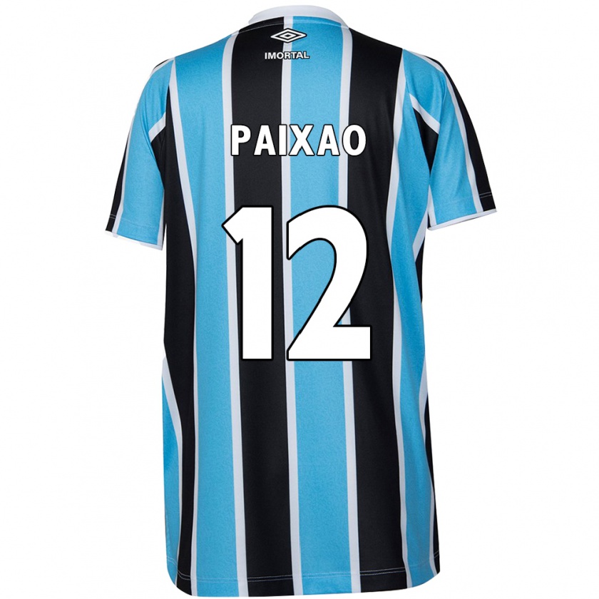 Kandiny Gyermek Iasmin Paixão #12 Kék Fekete Fehér Hazai Jersey 2024/25 Mez Póló Ing