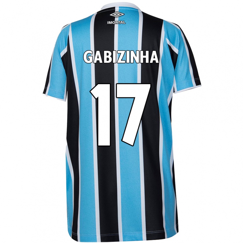 Kandiny Gyermek Gabizinha #17 Kék Fekete Fehér Hazai Jersey 2024/25 Mez Póló Ing