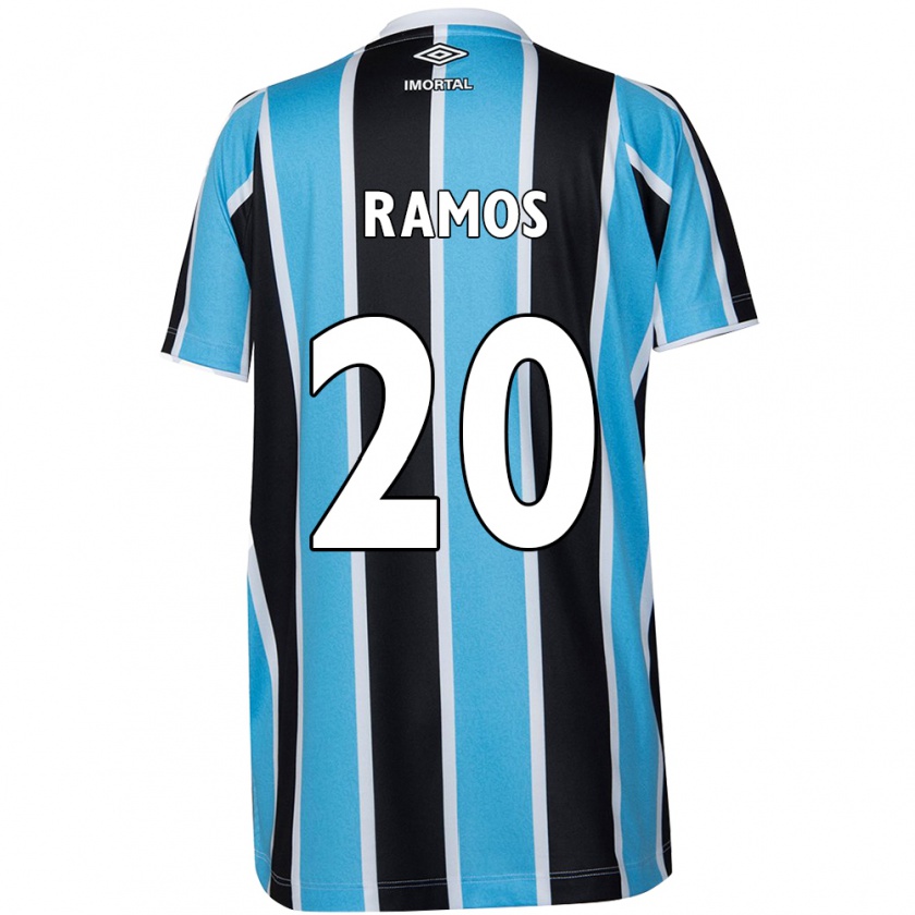 Kandiny Gyermek Mónica Ramos #20 Kék Fekete Fehér Hazai Jersey 2024/25 Mez Póló Ing