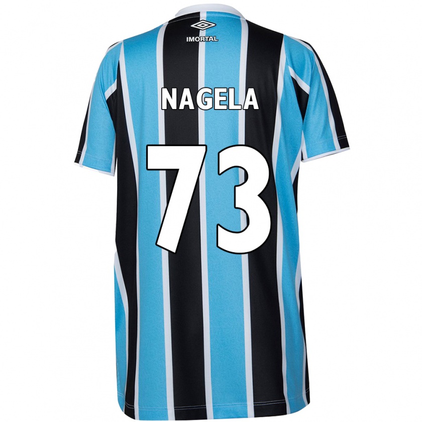 Kandiny Gyermek Nágela #73 Kék Fekete Fehér Hazai Jersey 2024/25 Mez Póló Ing