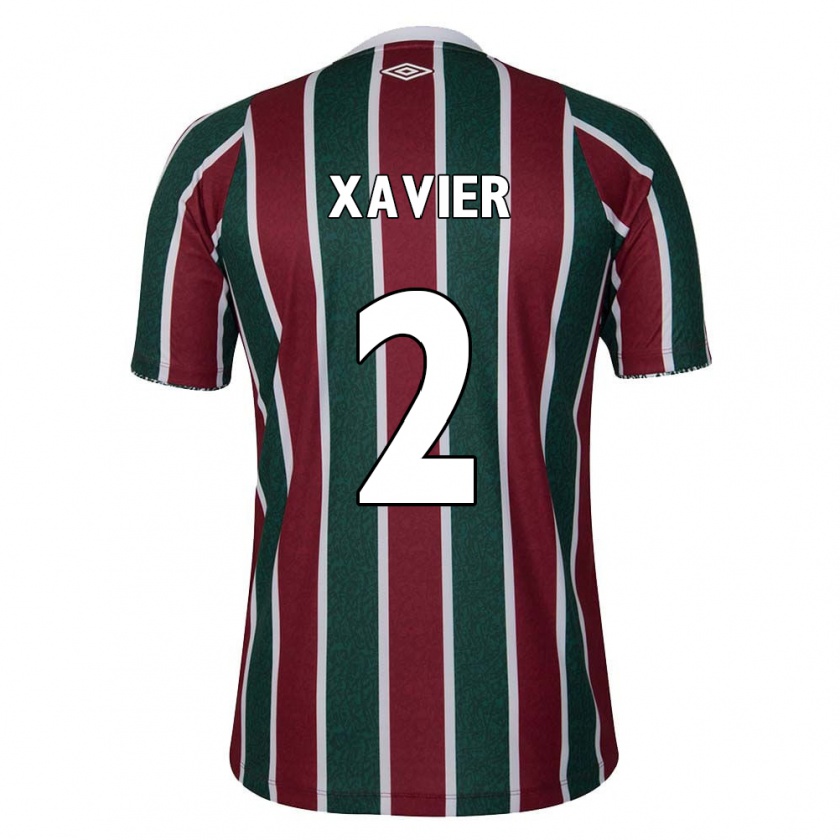 Kandiny Gyermek Samuel Xavier #2 Zöld Barna Fehér Hazai Jersey 2024/25 Mez Póló Ing