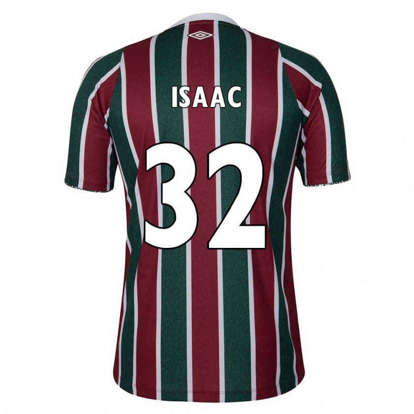 Kandiny Gyermek Isaac #32 Zöld Barna Fehér Hazai Jersey 2024/25 Mez Póló Ing