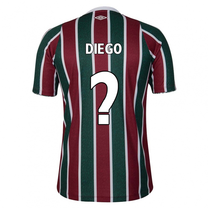 Kandiny Gyermek Diego #0 Zöld Barna Fehér Hazai Jersey 2024/25 Mez Póló Ing